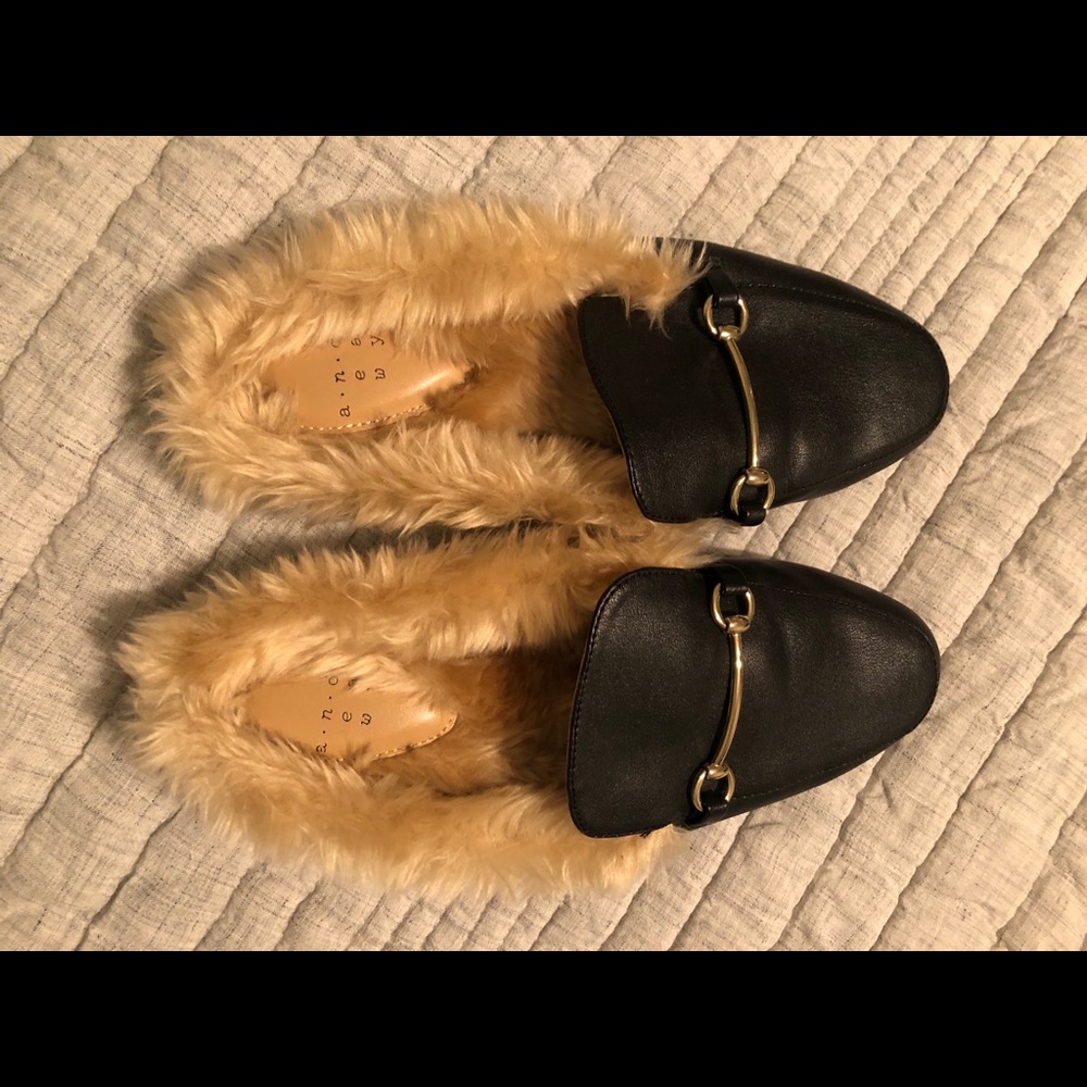 A New Day Rebe fur mules